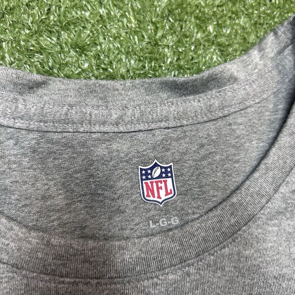 Detroit Lions Football NFL Men's Logo Tee Shirt Size Large & XL NWT Gray - Picture 6 of 6